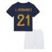 Frankrike Lucas Hernandez #21 Hjemmedraktsett Barn VM 2022 Korte ermer (+ Korte bukser)